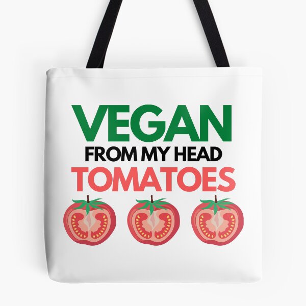Aperçu de l'œuvre Vegan de ma tête de tomates. créée et vendue par Buzzdesigns.