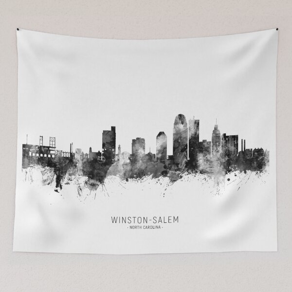 Item preview, Winston-Salem North Carolina Skyline designed and sold by ArtPrints.