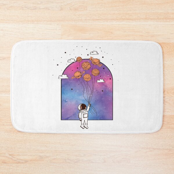 Item preview, Astronaut with planets as balloons designed and sold by Ra-Po.