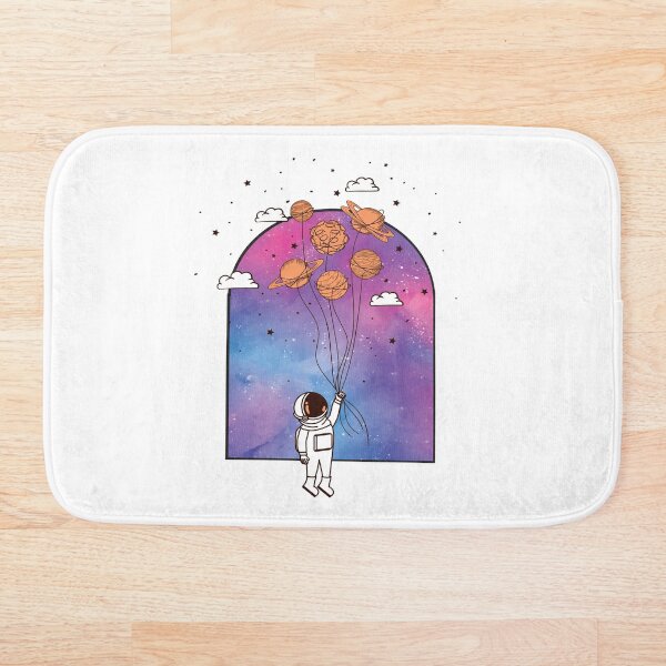 Item preview, Astronaut with planets as balloons designed and sold by Ra-Po.