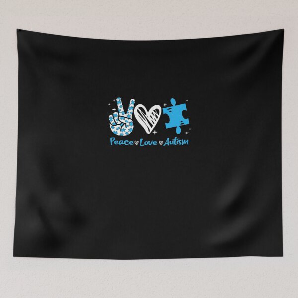 Item preview, Peace Love Autism Shirt Autism Awareness designed and sold by DoreskyDavid.