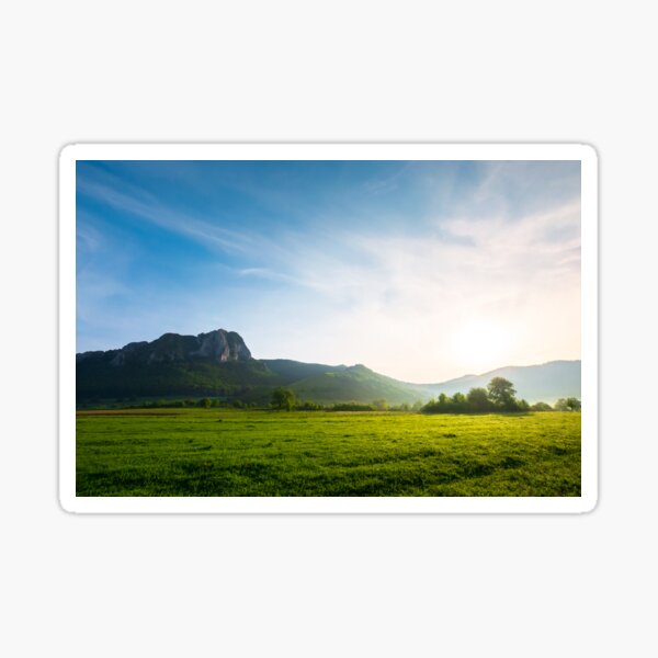 beautiful sunrise in mountains of Romania Sticker