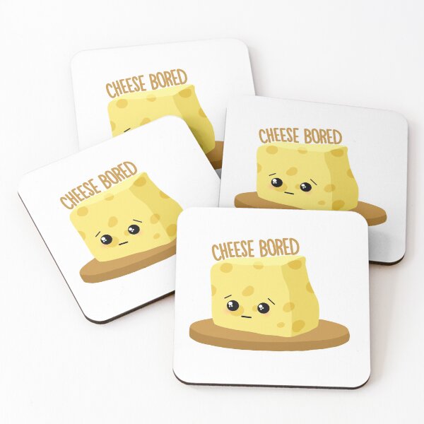 Item preview, Cheese Bored Funny Meme - Food Pun designed and sold by GoodMoodFood.