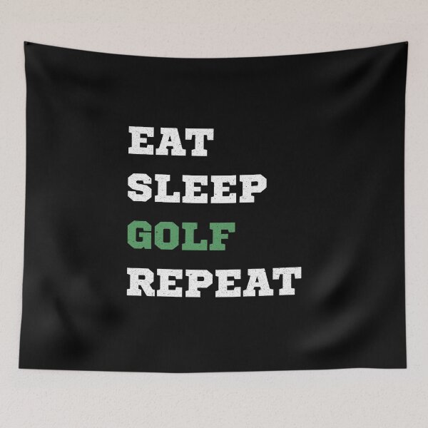 Item preview, Eat Sleep Golf Repeat designed and sold by StyleHubDesign.