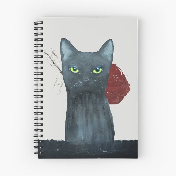 Item preview, Black Cat The Red Dot designed and sold by DeDesign Collective.