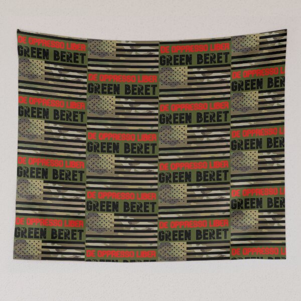 Item preview, GREEN BERET FLAG USA designed and sold by Frenchie Fever.