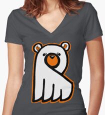Ghost Bear IV Women's Fitted V-Neck T-Shirt