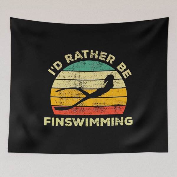 Item preview, I’d Rather Be Finswimming Vintage Gift For Finswimmers designed and sold by JokeGysen.