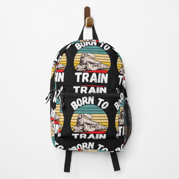 Born To Train - For Train Lovers, Model Railway Makers and Locomotive Addicts Backpack