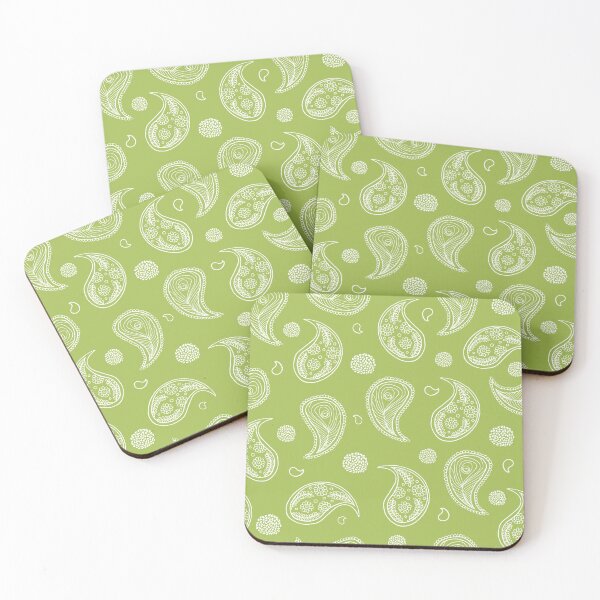 Item preview, Green Paisleys designed and sold by Sarah Giniwale.
