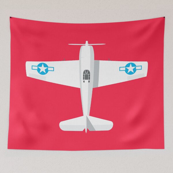 Artikelvorschau, F6F WWII Fighter Aircraft - Portrait Crimson entworfen und verkauft von VoodooCircus.