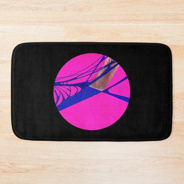 Item preview, NEON PINK ORIGIN - Original handmade collage & inks fine art circle designed and sold by Azanza.
