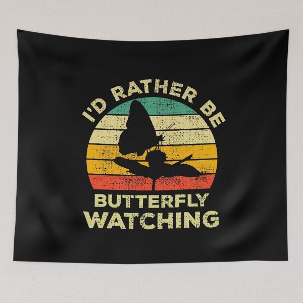 Item preview, I’d Rather Be Doing Butterfly Watching Vintage Gift For Butterfly Lovers And Lepidopterists designed and sold by JokeGysen.