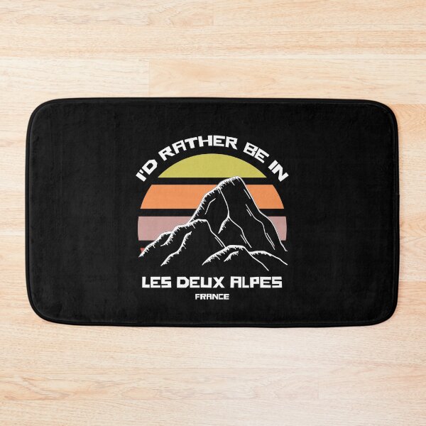 Item preview, I'd Rather Be In Les Deux Alpes France Vintage Sunset Ski Mountain designed and sold by billingtonpix.