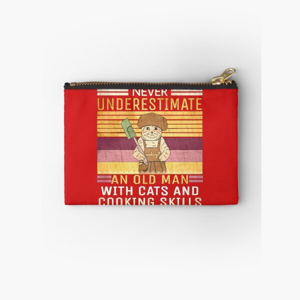 Item preview, Never underestimate an old man with cats and cooking skills  designed and sold by karimaK-71.