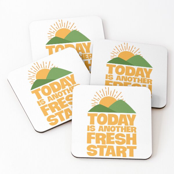 Item preview, Today Is Another Fresh Start - Sunrise over mountains designed and sold by Happy Puppy Print On Demand.
