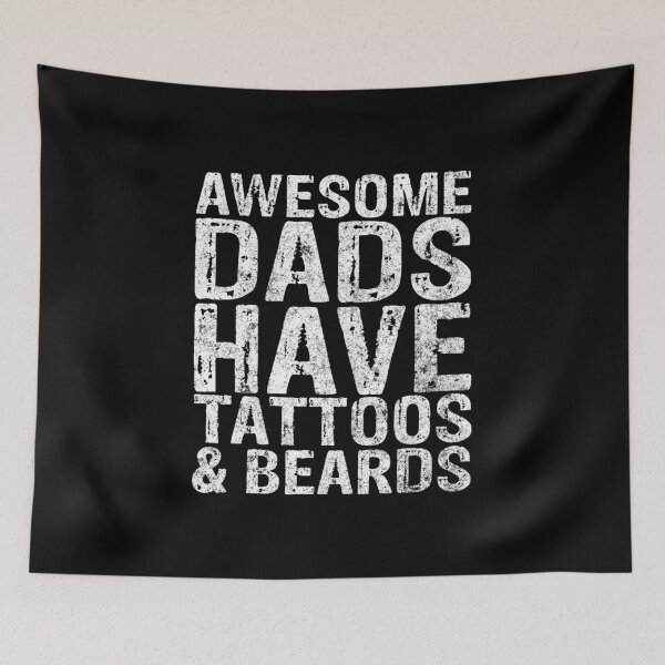 Item preview, Awesome Dads Have Tattoos And Beards Shirt Christmas Gift designed and sold by KuznecovaDesign.
