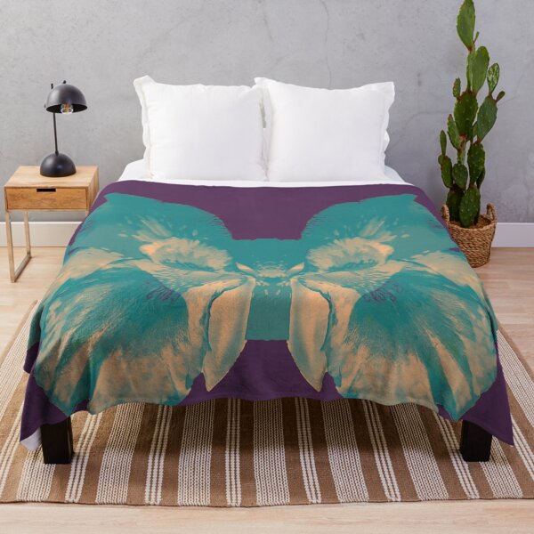 Item preview, Lion hiding behind flowers-purple background designed and sold by CSouissi.