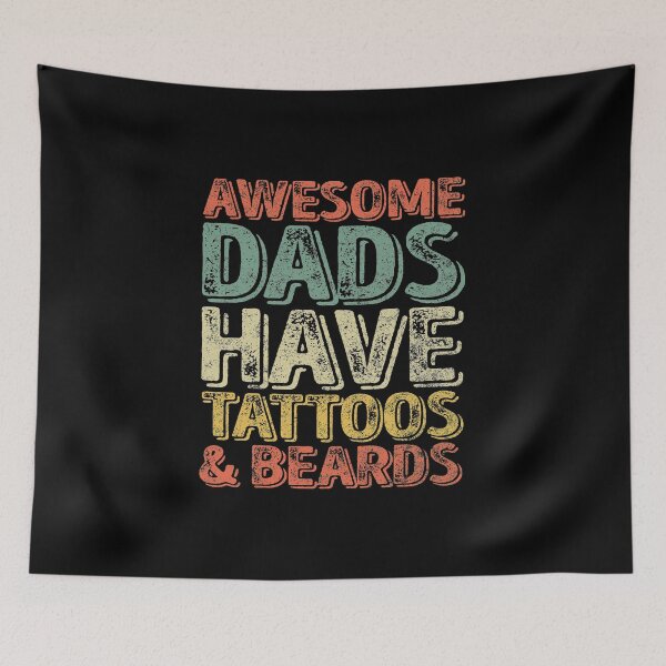 Item preview, Awesome Dads Have Tattoos And Beards Shirt Christmas Gift designed and sold by KuznecovaDesign.