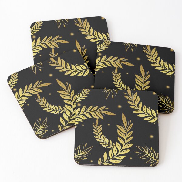 Item preview, gold leaves design designed and sold by Rose791.