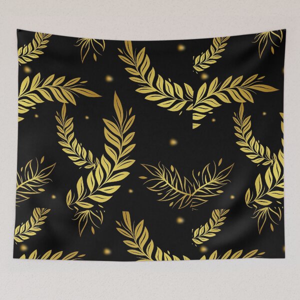 Item preview, gold leaves design designed and sold by Rose791.