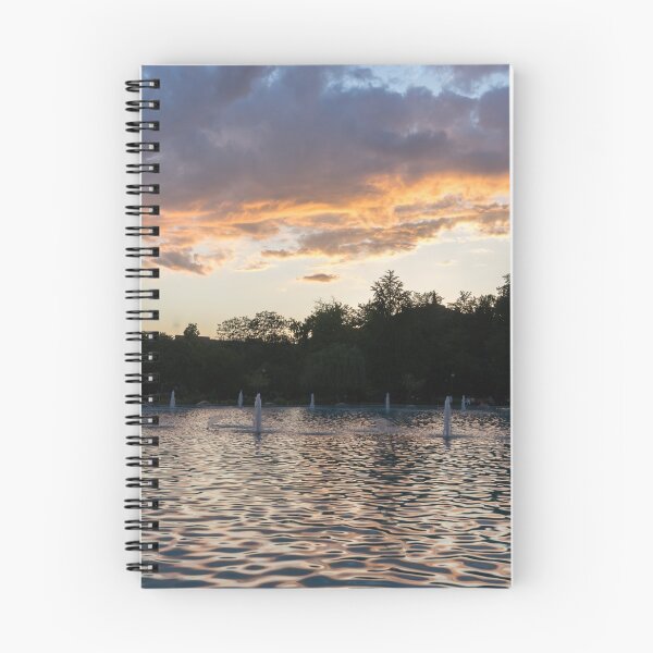 Item preview, Dancing Jets and Waterfront Restaurant - Plovdiv Singing Fountains at Sundown designed and sold by Georgia Mizuleva.