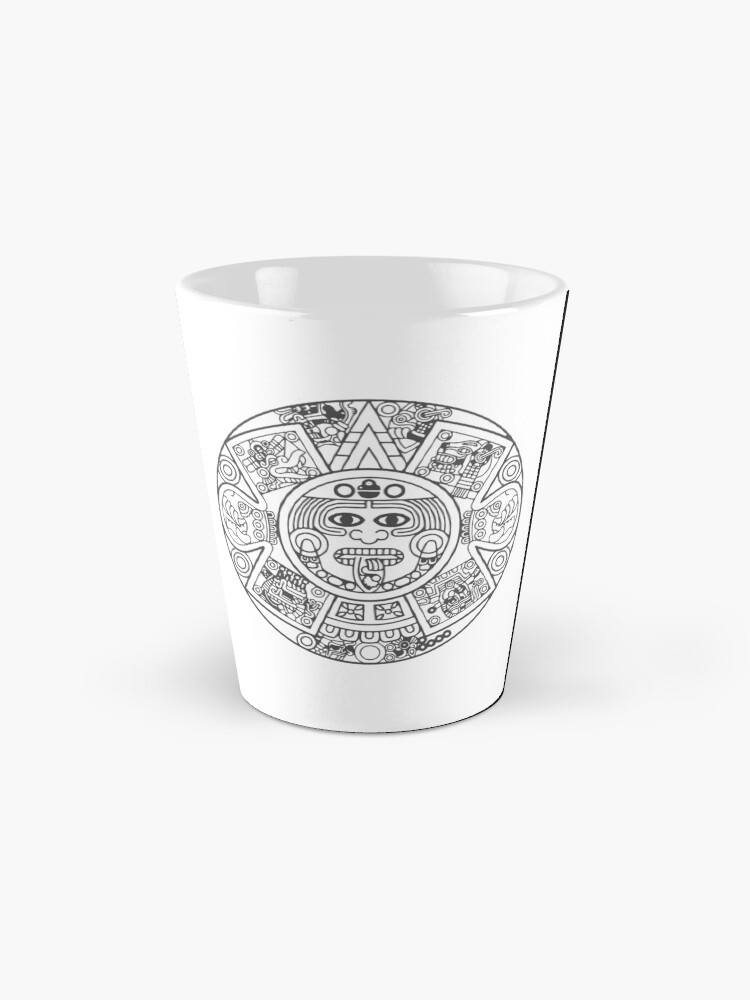 Thumbnail 2 of 4, Coffee Mug, Aztec/Xiuhpohualli Calendar designed and sold by Mantra-tshirt.
