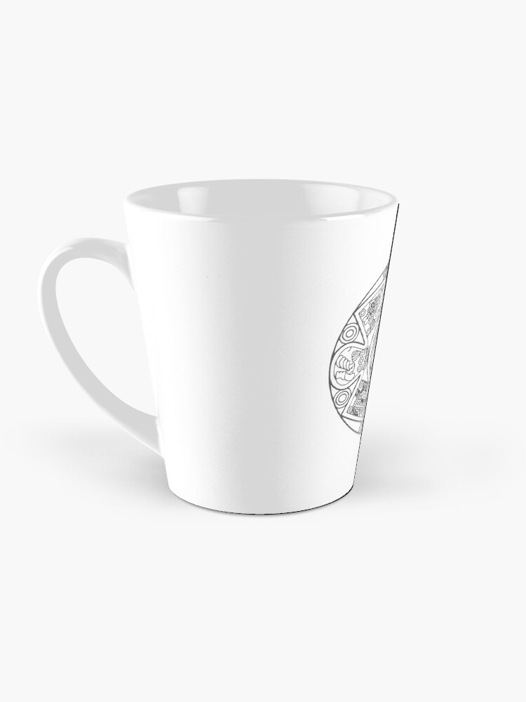 Thumbnail 3 of 4, Coffee Mug, Aztec/Xiuhpohualli Calendar designed and sold by Mantra-tshirt.