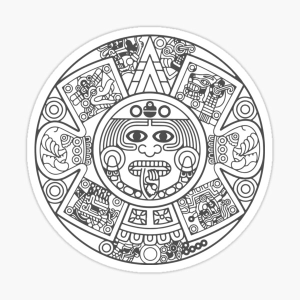 Aztec/Xiuhpohualli Calendar  Sticker