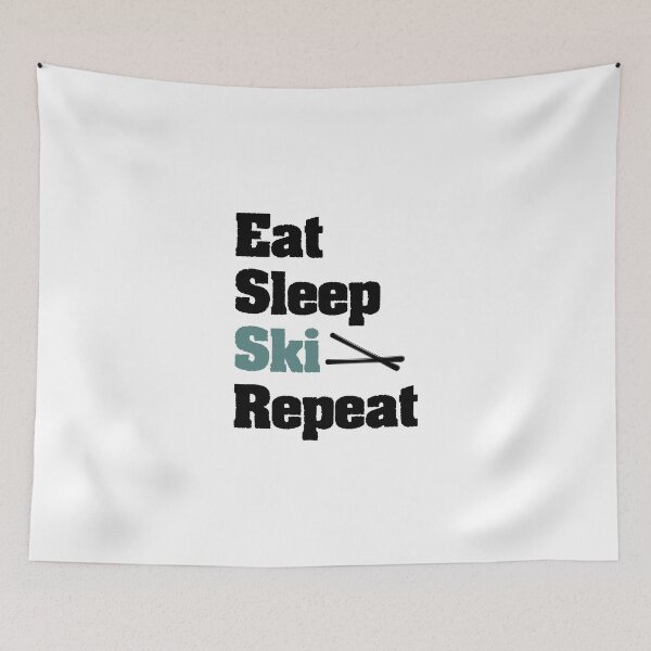 Item preview, Eat Sleep Ski Repeat Funny Skiing Gift skier Birthday  designed and sold by Chamssou.