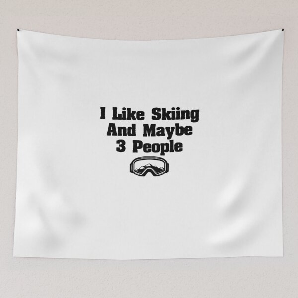 Item preview, I Like Skiing And Maybe 3 People Funny Skiing Gift designed and sold by Chamssou.