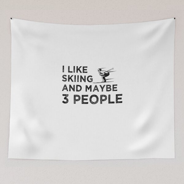 Item preview, I Like Skiing And Maybe 3 People Funny Skiing Gift designed and sold by Chamssou.