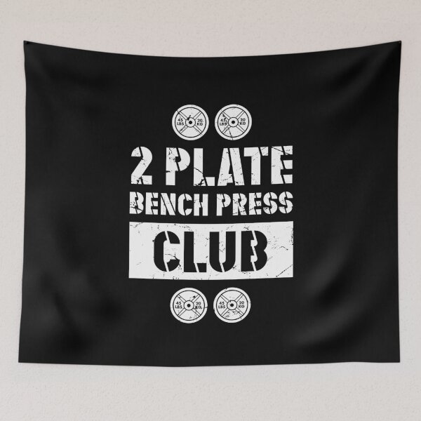 Item preview, 2 Plate Bench Press Club Powerlifting Weightlifting designed and sold by SuperFreshArt.