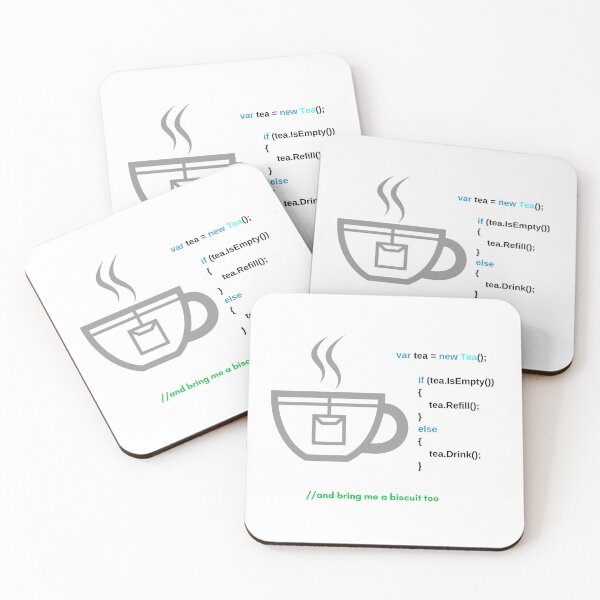Item preview, Code and Tea designed and sold by DesignsWithMel.