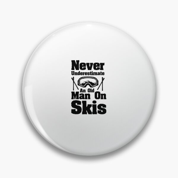 Item preview, Never Underestimate An Old Man On Skis Funny Skiing Gift  designed and sold by Chamssou.