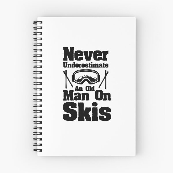 Item preview, Never Underestimate An Old Man On Skis Funny Skiing Gift  designed and sold by Chamssou.