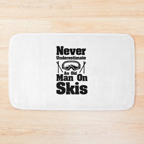 Item preview, Never Underestimate An Old Man On Skis Funny Skiing Gift  designed and sold by Chamssou.