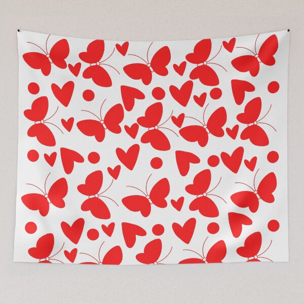 Item preview, Red Butterfly Heart Pattern  designed and sold by Magic-world.