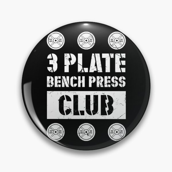 Item preview, 3 Plate Bench Press Club Powerlifting Weightlifting designed and sold by SuperFreshArt.