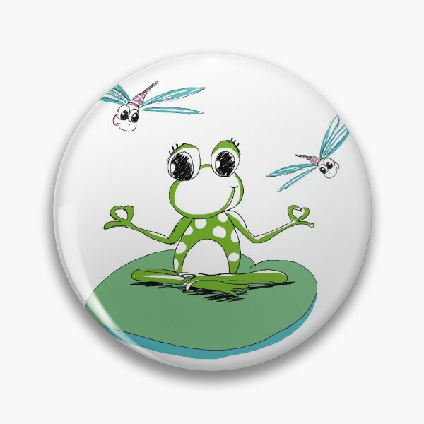Item preview, Lotus Yoga Pose French Frog designed and sold by boriskrance.