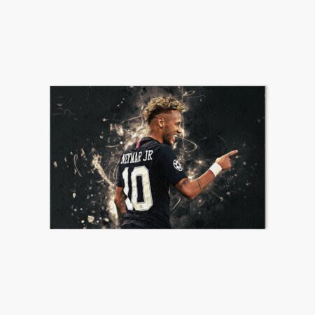 Neymar football jersey Art Board Print for Sale by Justtrendytees