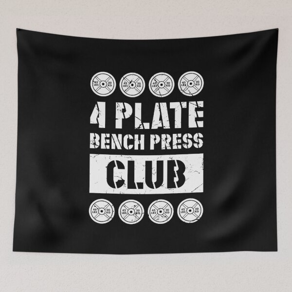 Item preview, 4 Plate Bench Press Club Powerlifting Weightlifting designed and sold by SuperFreshArt.