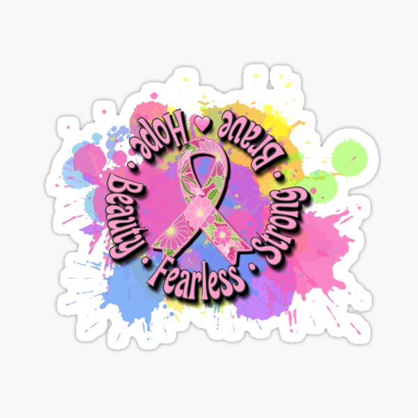 Breast Cancer Slogan Stickers for Sale