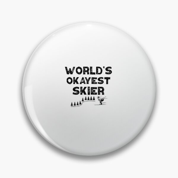 Item preview, World's Okayest Skier Funny Skiing Gift Birthday designed and sold by Chamssou.