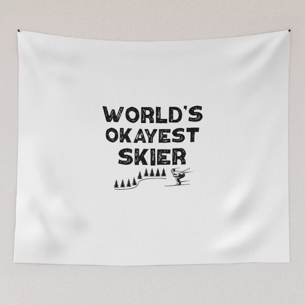 Item preview, World's Okayest Skier Funny Skiing Gift Birthday designed and sold by Chamssou.