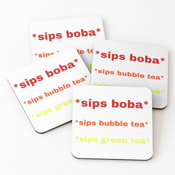 Item preview, Green Tea And Boba And Taro And Milk Tea designed and sold by Yeewen1234.