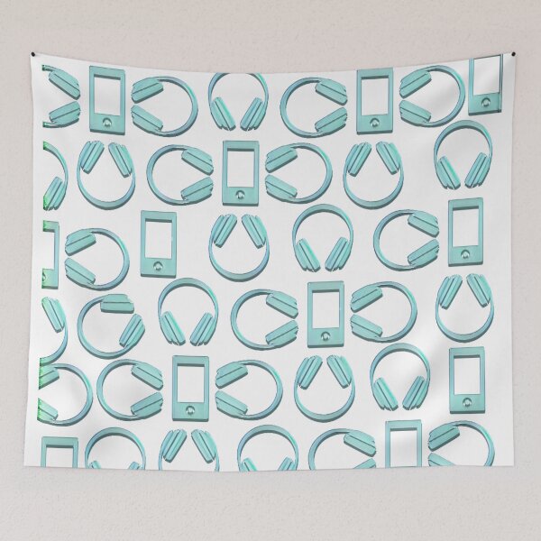 Item preview, Mobile and Headphones Pattern. Autism Acceptance designed and sold by Hilomind.