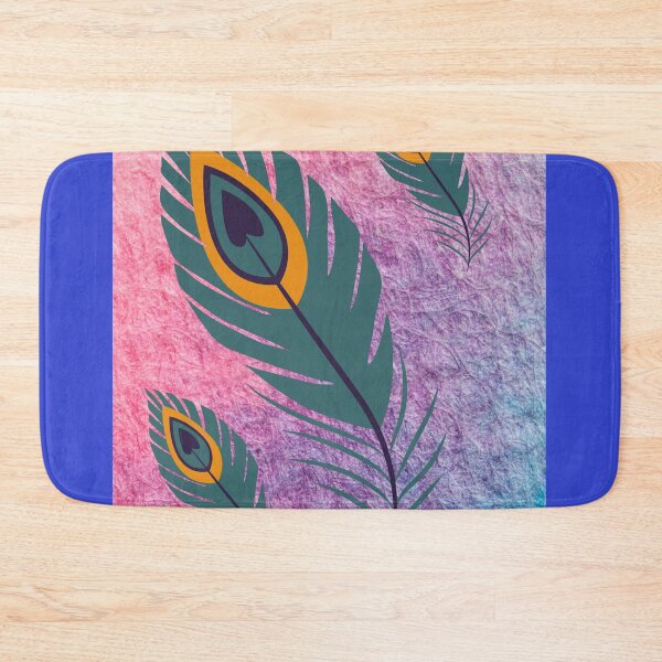 Item preview, Stylish peacock feathers in rose background designed and sold by ThamaraiSelvi.