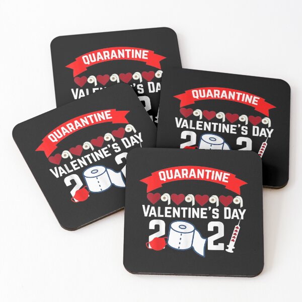 Item preview, Valentine’s Day 2021 Quarantined - Happy Valentines day love Hearts (2021) designed and sold by PrintexDesigns.
