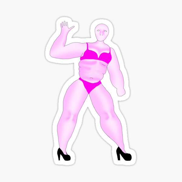 Thick Hello Lady Sticker